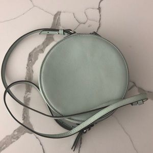 Banana republic leather cross body circle bag